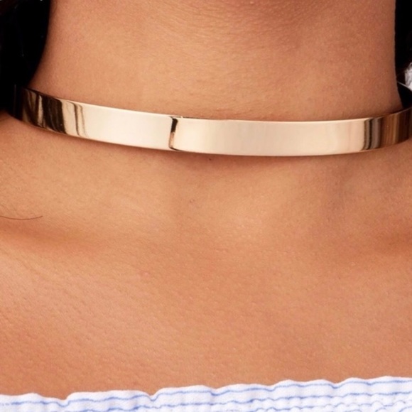 Eye Pop Supply Jewelry - Metal Cuff Statement Collar Necklace